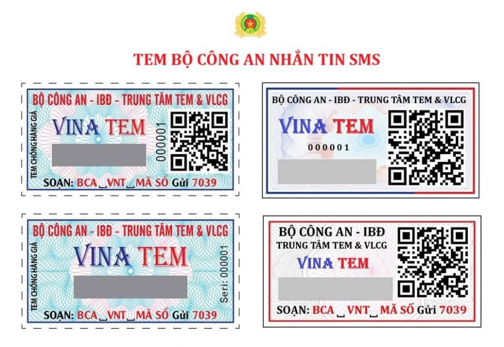 Tem Bộ Công An nhắn tin SMS
