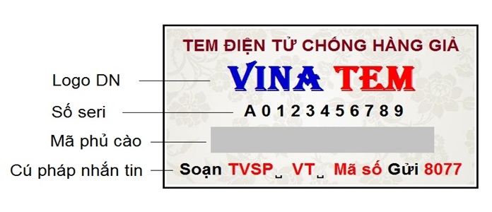 tem chống hàng giả sms