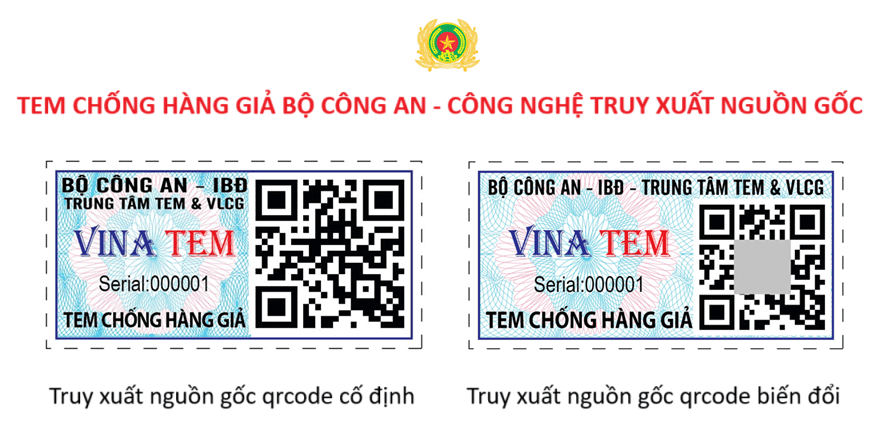 tem bộ công an truy xuất nguồn gốc