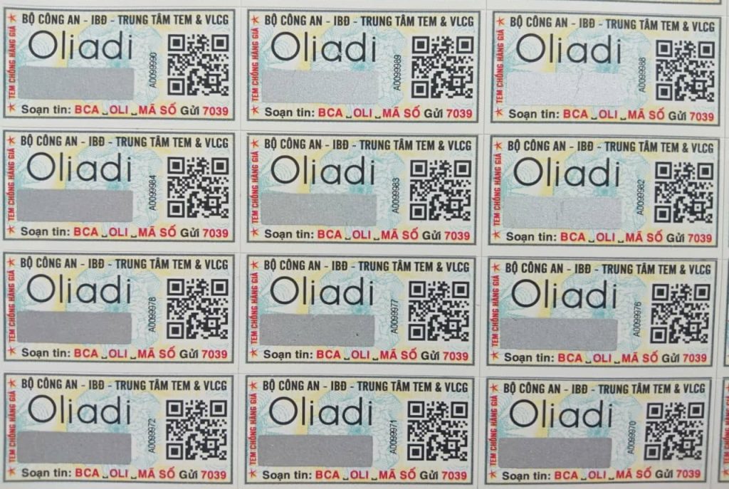 Tem Bộ Công An điện tử SMS thành phẩm